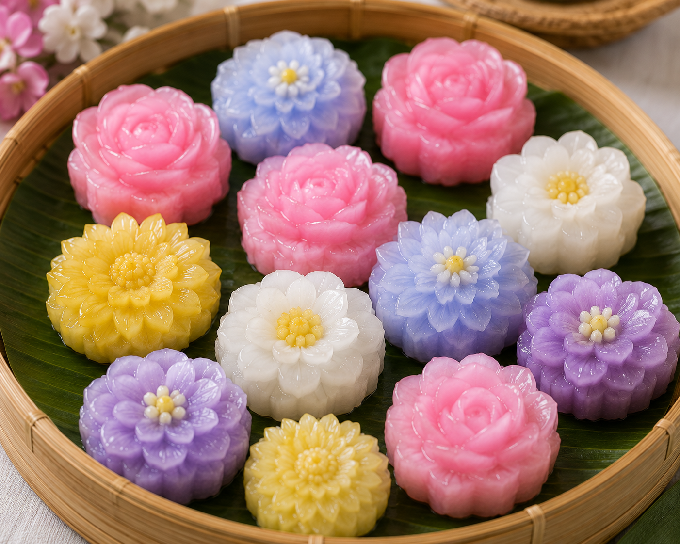 Thai Flower Cake — ขนมดอกไม้