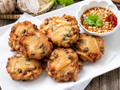 Thai Fried Dough Bites with Dipping Sauce — ขนมขาหมู พร้อมน้ำจิ้ม