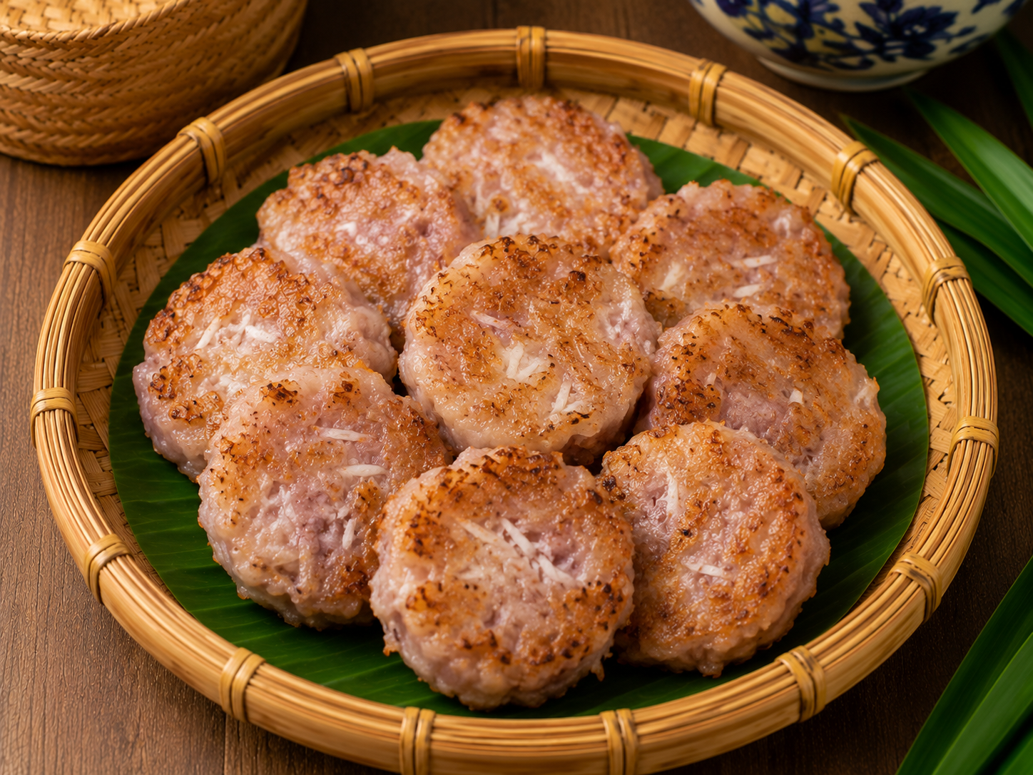 Coconut Rice Cake (Ba Bin) — ขนมบ้าบิ่น