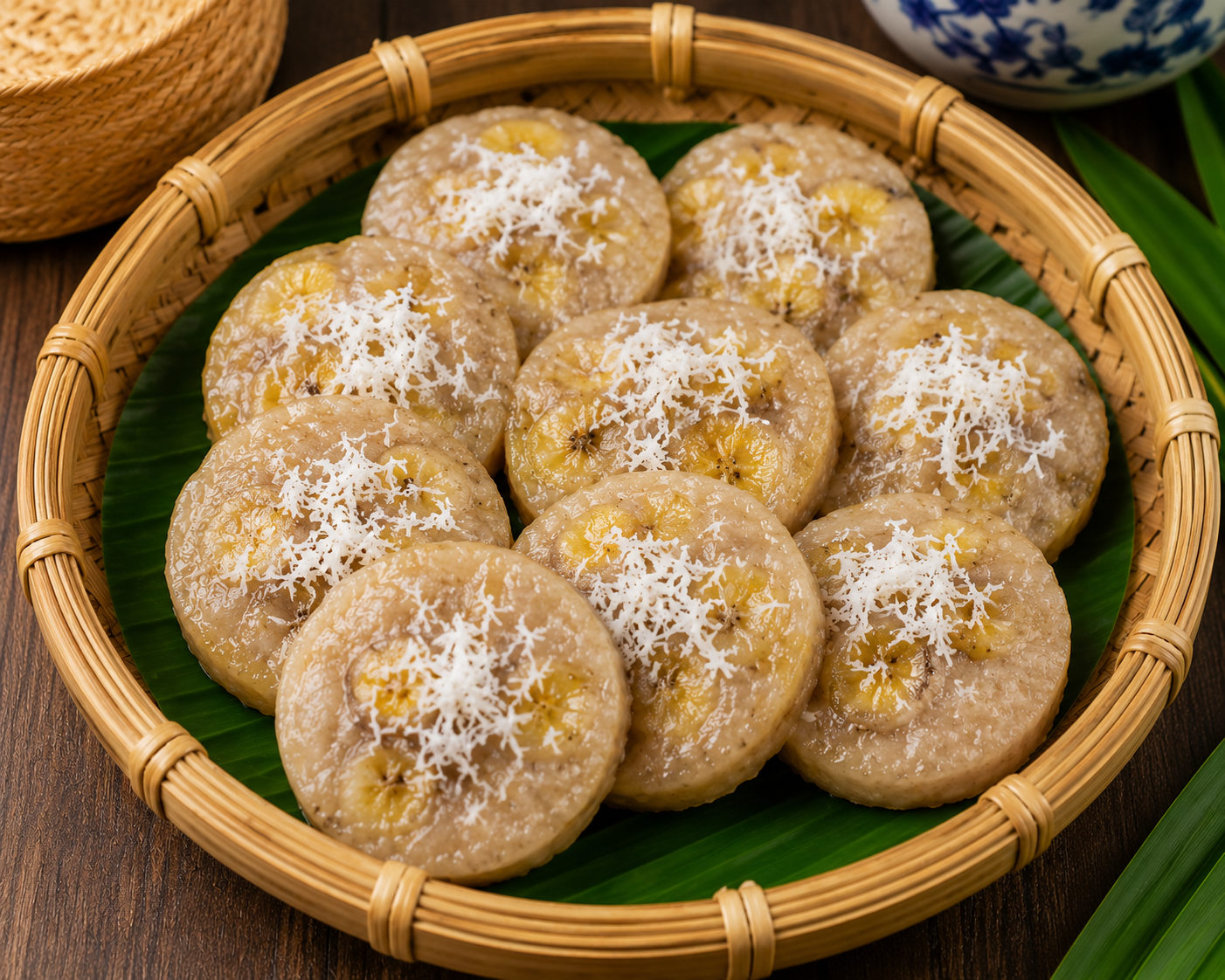 Steamed Banana Cake — ขนมกล้วย