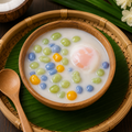 Rice Balls in Coconut Milk with Sweet Egg — บัวลอยไข่หวาน
