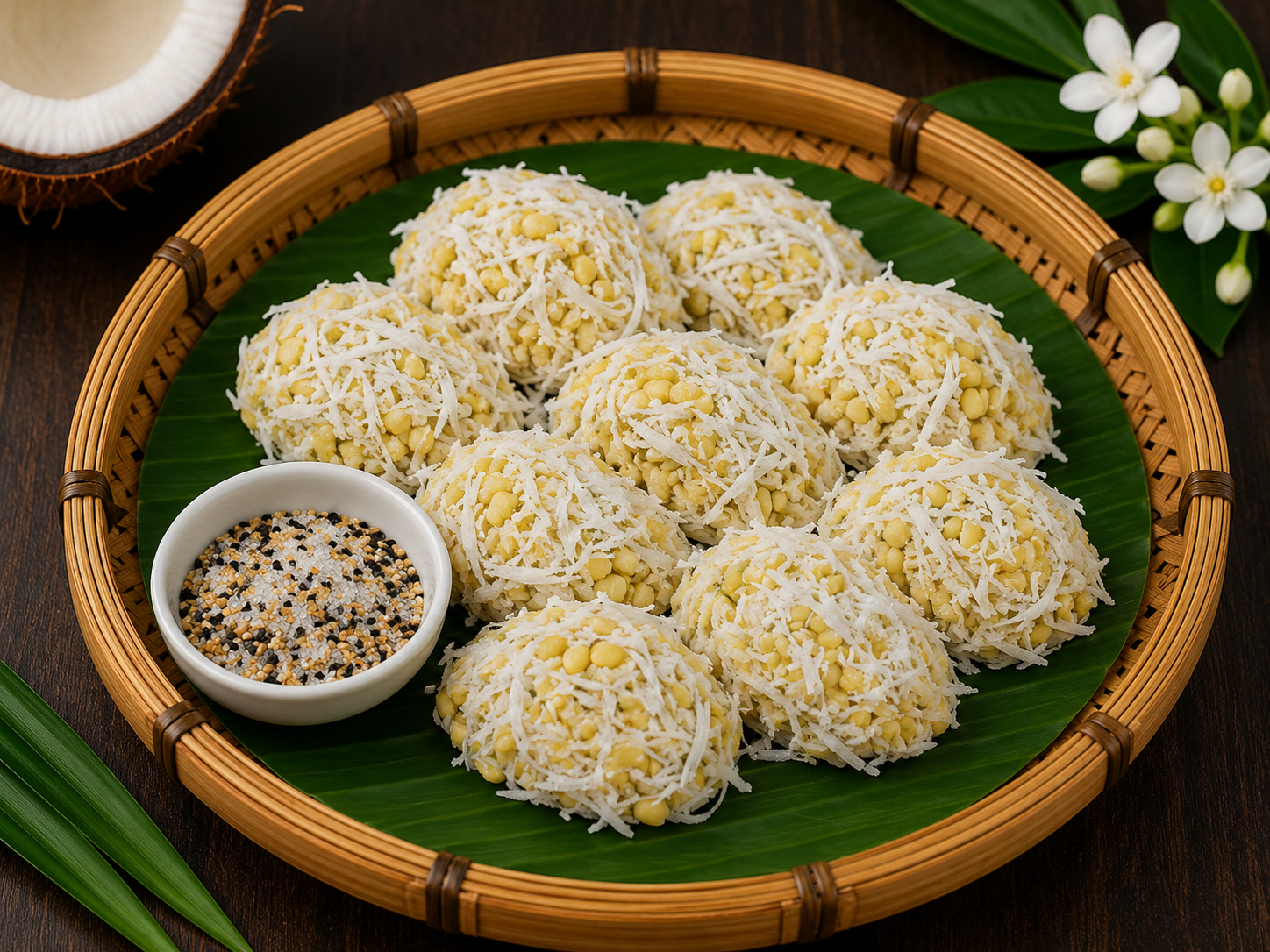 Thai Peanut Rice Cake — ขนมถั่วแปบ
