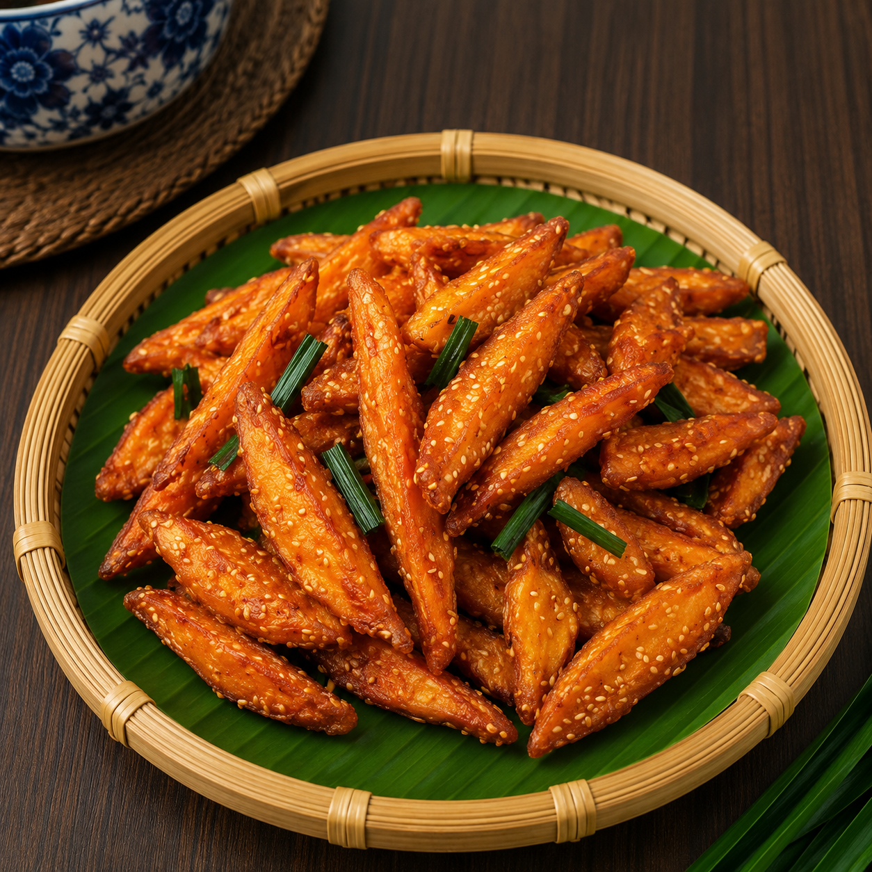 Fried Sweet Potato — มันทอด
