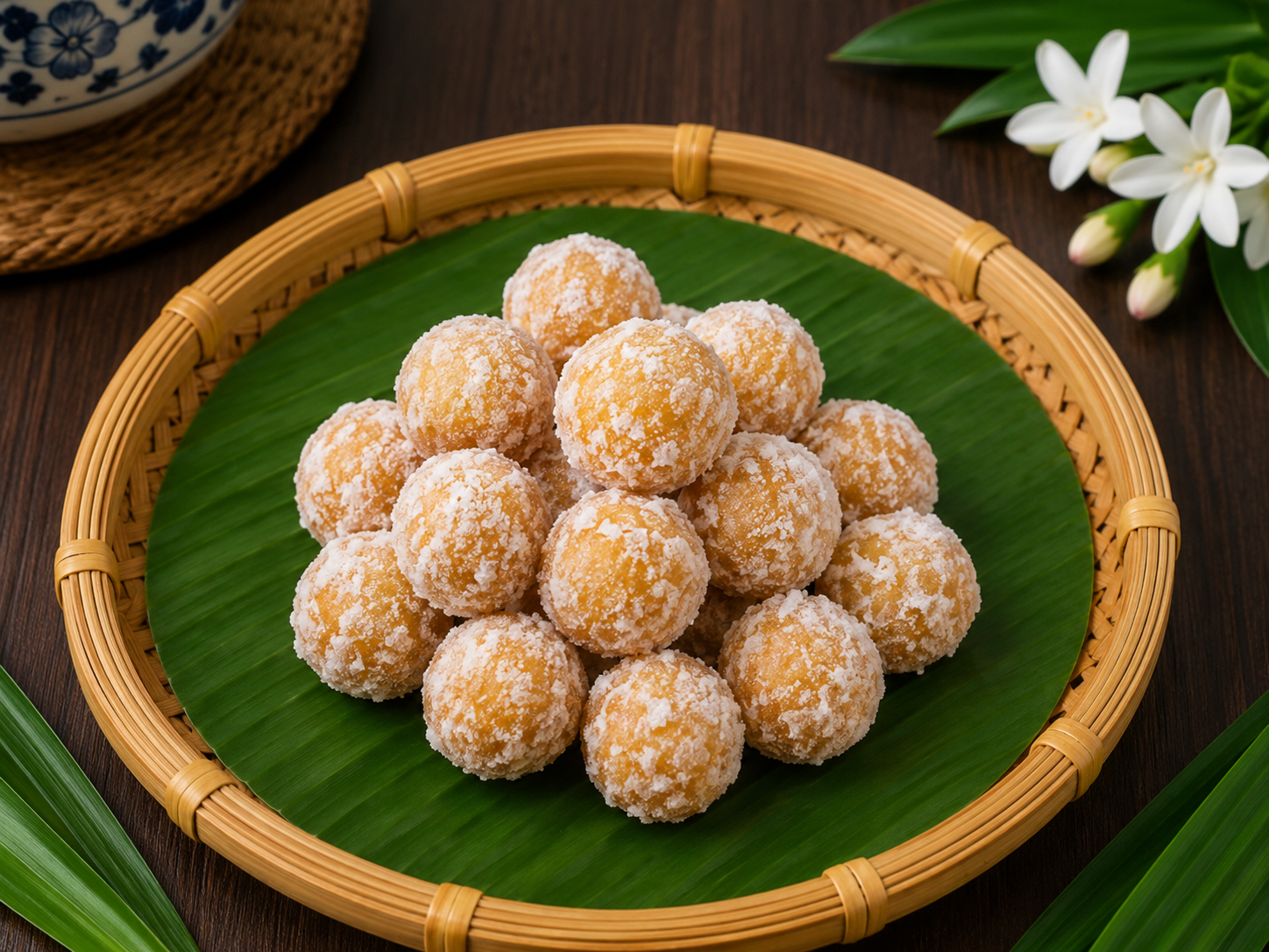 Sesame Sweet Potato Balls — ขนมไข่หงส์