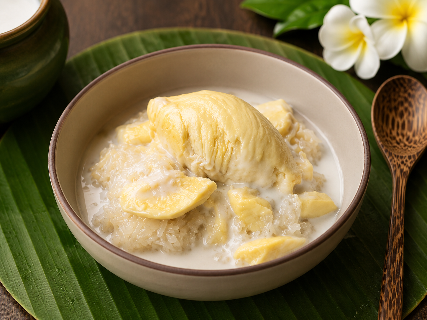 Sticky Rice with Durian — ข้าวเหนียวทุเรียน