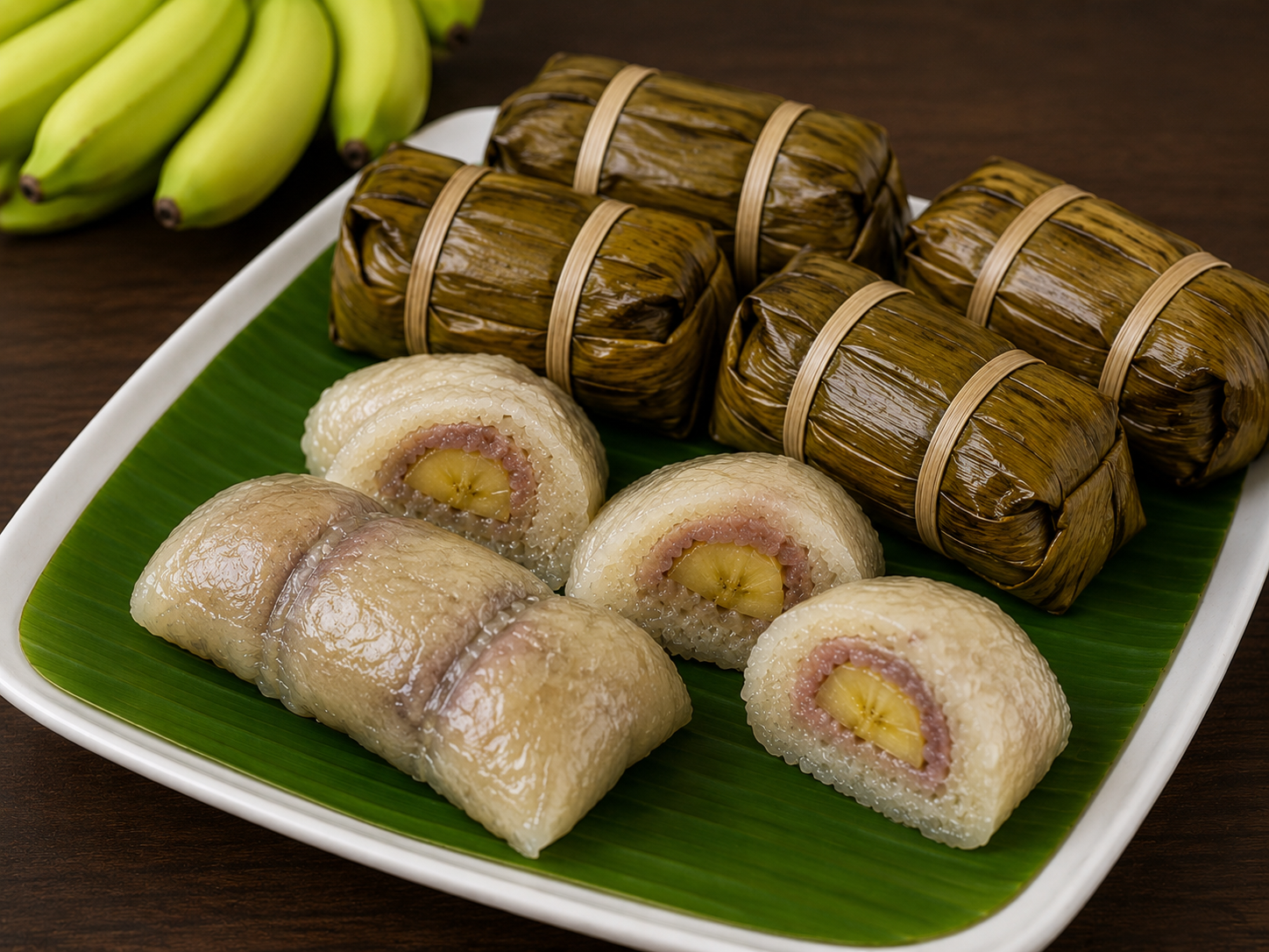 Banana Sticky Rice Parcels — ข้าวต้มมัดไส้กล้วย
